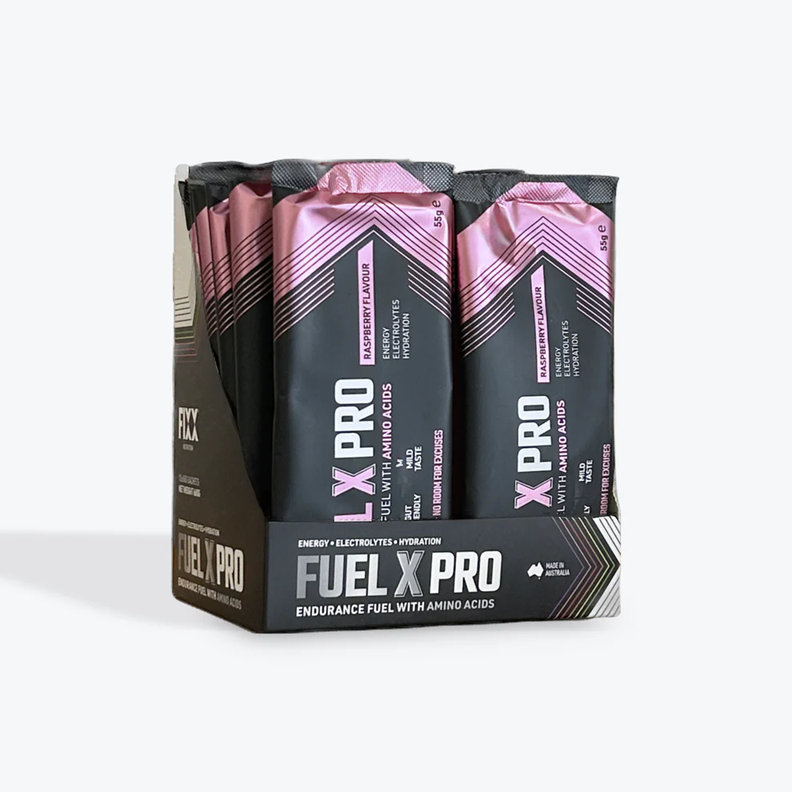 Fixx: Fuel X Pro + Amino Acids Sachets MIXED BOX (12 x 55g Sachets)